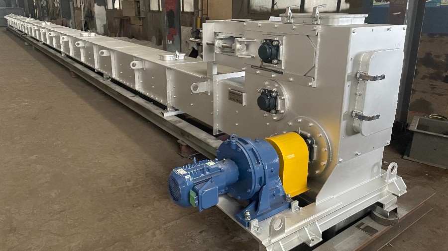 日本客戶煤炭輸送設備刮板機力源重工采購項目